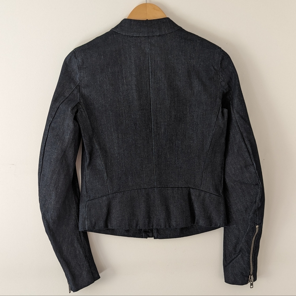 Maison Martin Margiela Limited Edition 5 Five Zip Denim Moto Biker Jacket 38 2 - Picture 2 of 16